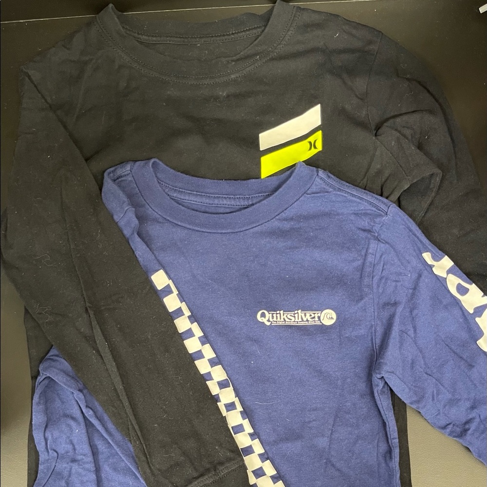 Quicksilver and Hurley long sleeve shirts